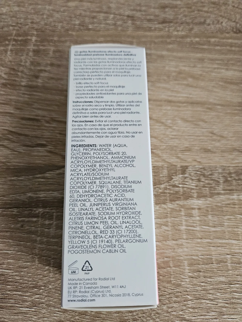 Rodial Soft Focus Glow Drops Illuminating Primer